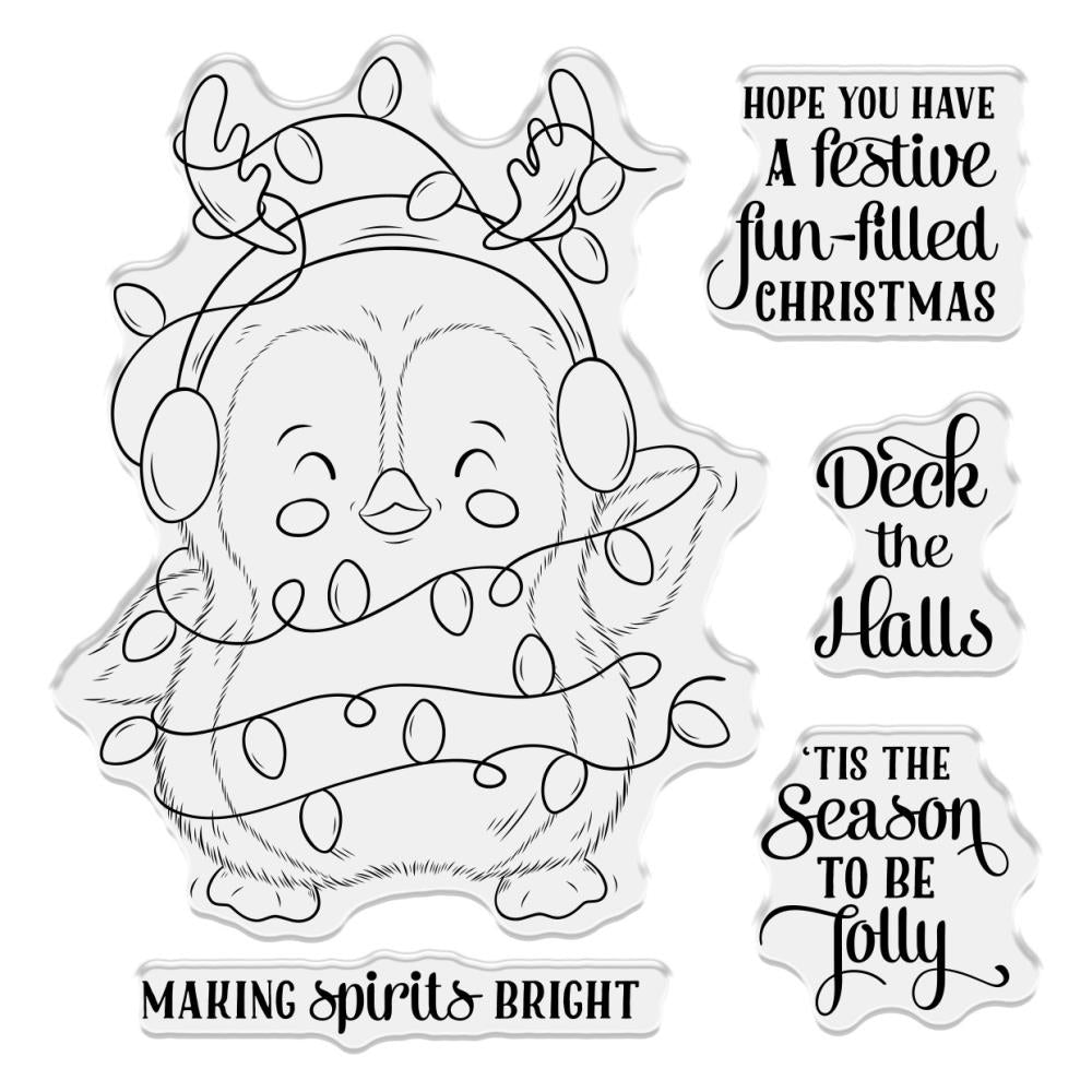 Crafter's Companion 4"X4" Acrylic Clear Stamp: Making Spirits Bright (CSTCAMSB)