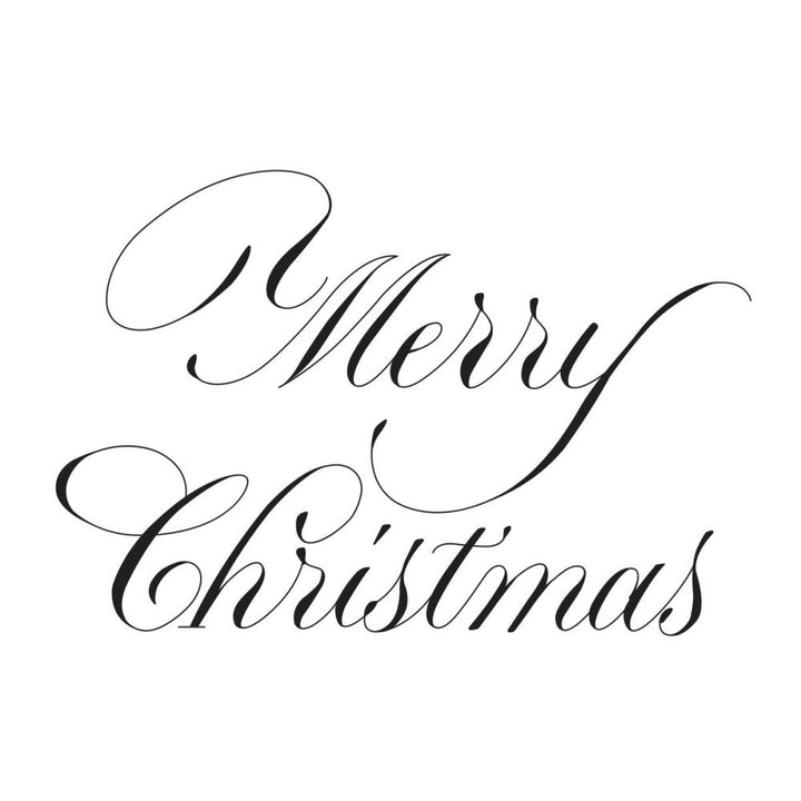 Spellbinders BetterPress Press Plate: Copperplate Merry Christmas, By Paul Antonio (5A002C7H1GFRW)