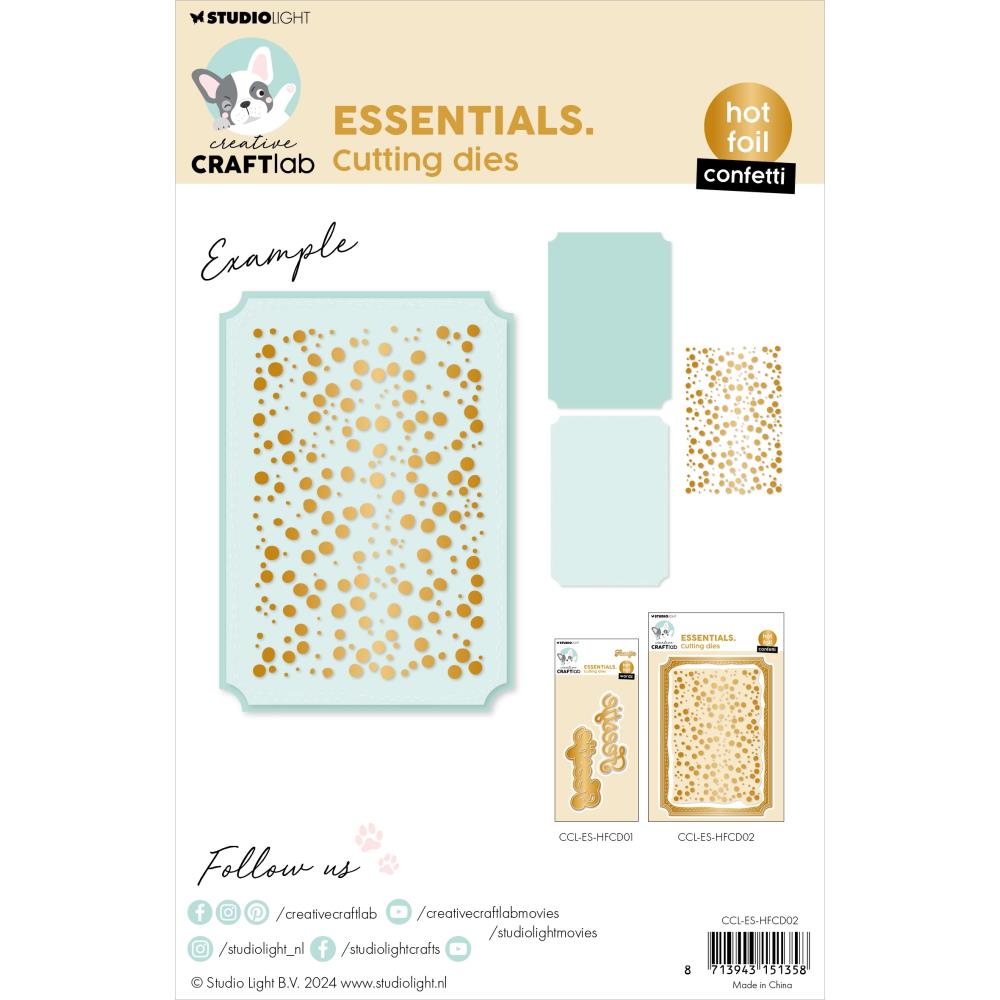 Studio Light Essentials Hot Foil Cutting Die: Nr. 02, Confetti (5A0023J71G6N2)