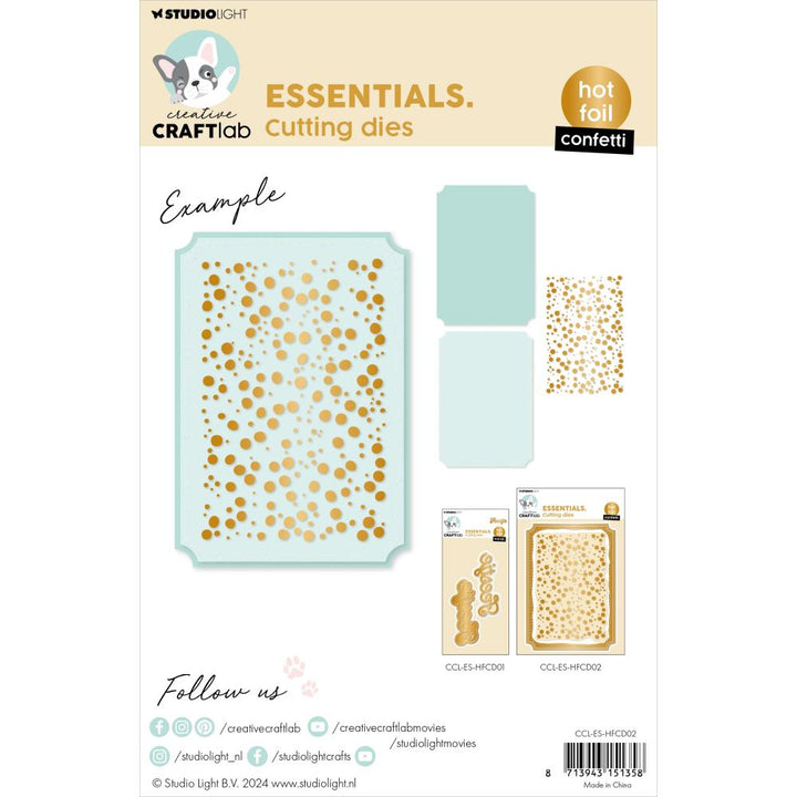 Studio Light Essentials Hot Foil Cutting Die: Nr. 02, Confetti (5A0023J71G6N2)