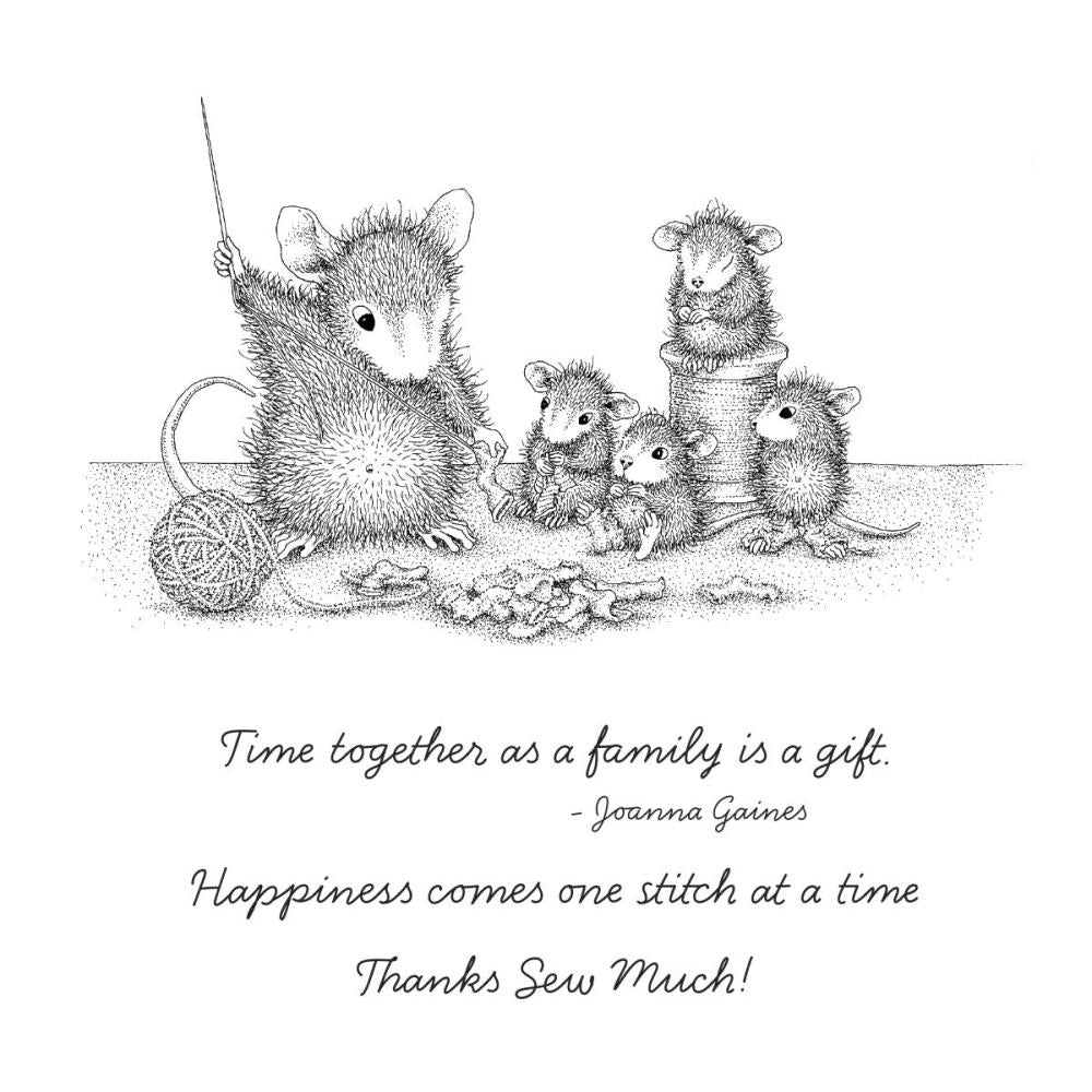 Stampendous House Mouse Cling Rubber Stamp: Sew Sweet, Sweet Moments (5A002HXQ1GKHM)