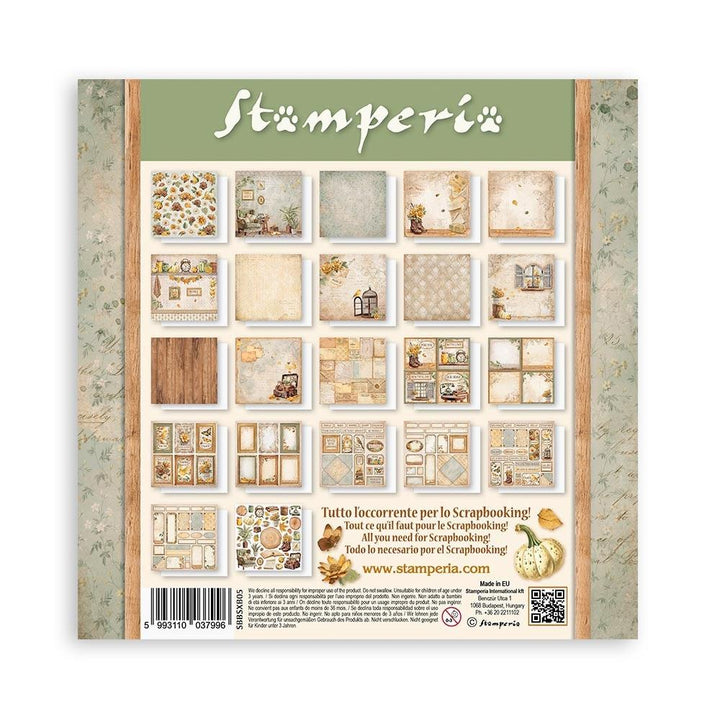 Stamperia Golden Harmony 8"X8" Single-Sided Paper Pad, 22/Pkg (5A002CHL1GG0Q)