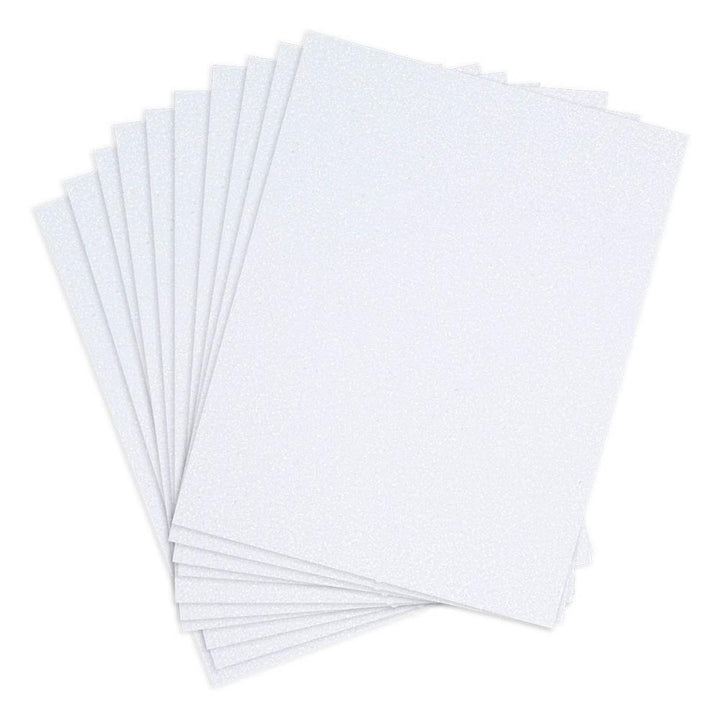 Spellbinders Pop-Up Die Cutting Glitter Foam Sheets: White (SCS291)