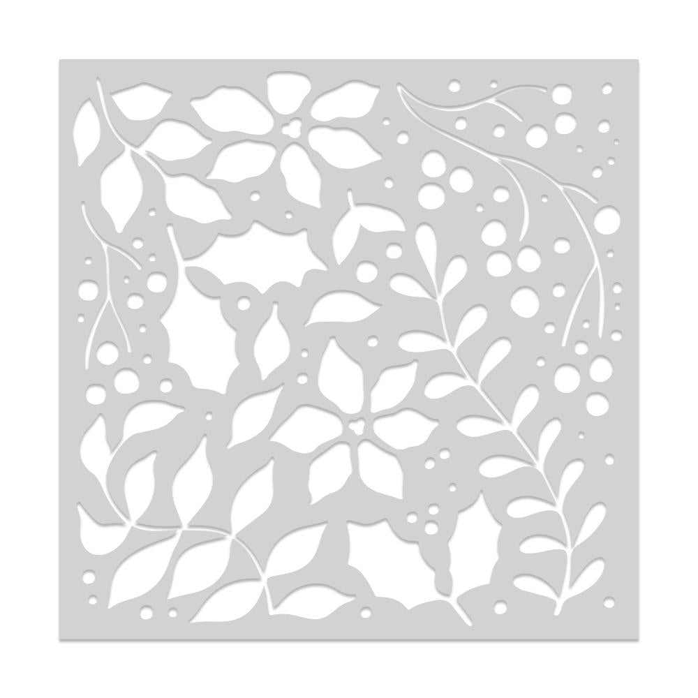 Hero Arts 6"X6" Stencil: Holiday Foliage (5A002CF51GFZ3)