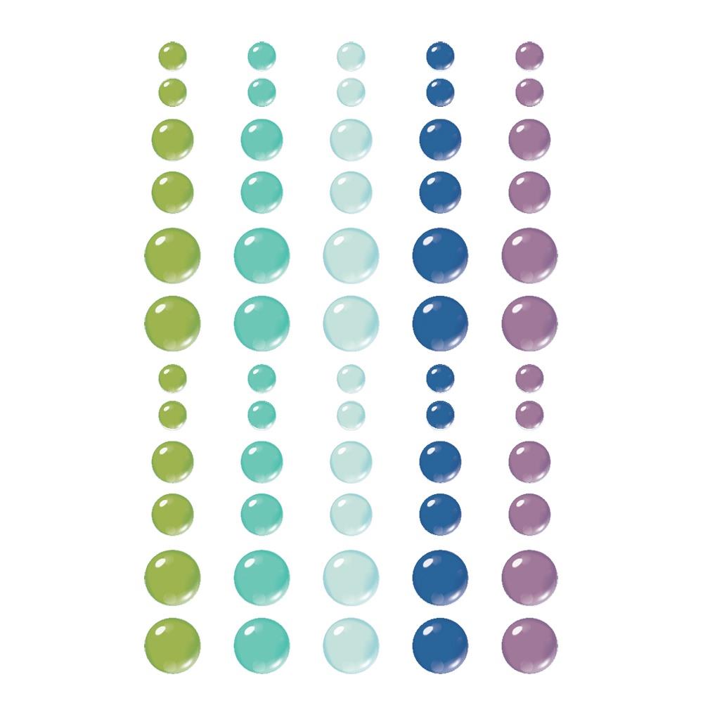 Simple Stories Simple Vintage Essentials Color Palette Enamel Dots: Cool, Glossy (VCP22243)