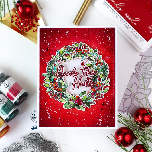 Pinkfresh Studio 4.25"X5.5" Stencils: Deck The Halls, 6/Pkg (5A002CMV1GG4T)