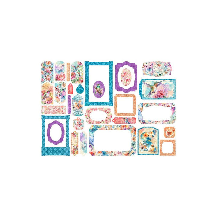 Graphic 45 Flight Of Fancy Die-Cut Assortment: Tags & Frames (4502858)