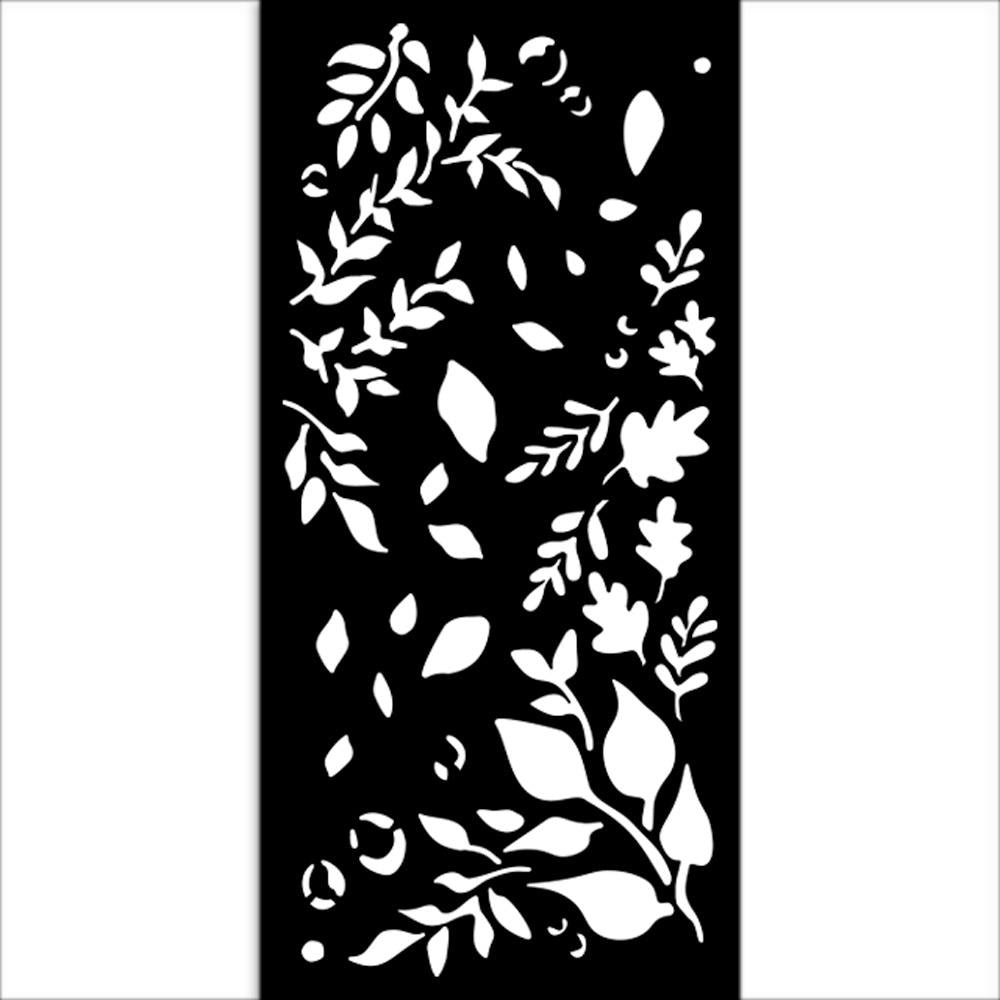 Stamperia Create Happiness Dewdrops 4.72"X9.84" Stencil: Big Leaves (KSTDL108)