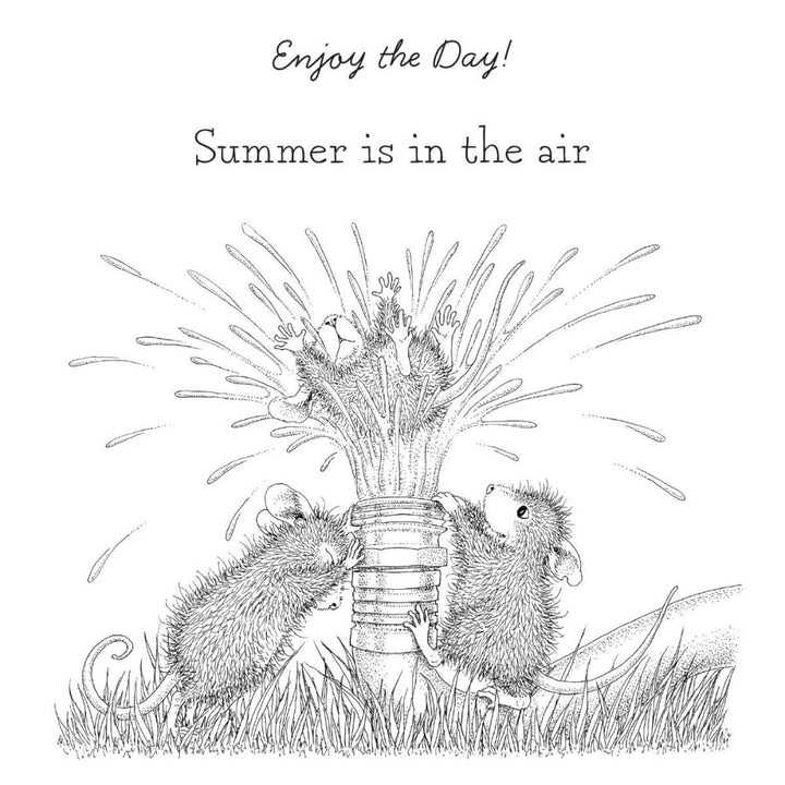 Stampendous House Mouse Cling Rubber Stamp: Water Fun, Summer Fun (5A0026WP1G9B2)