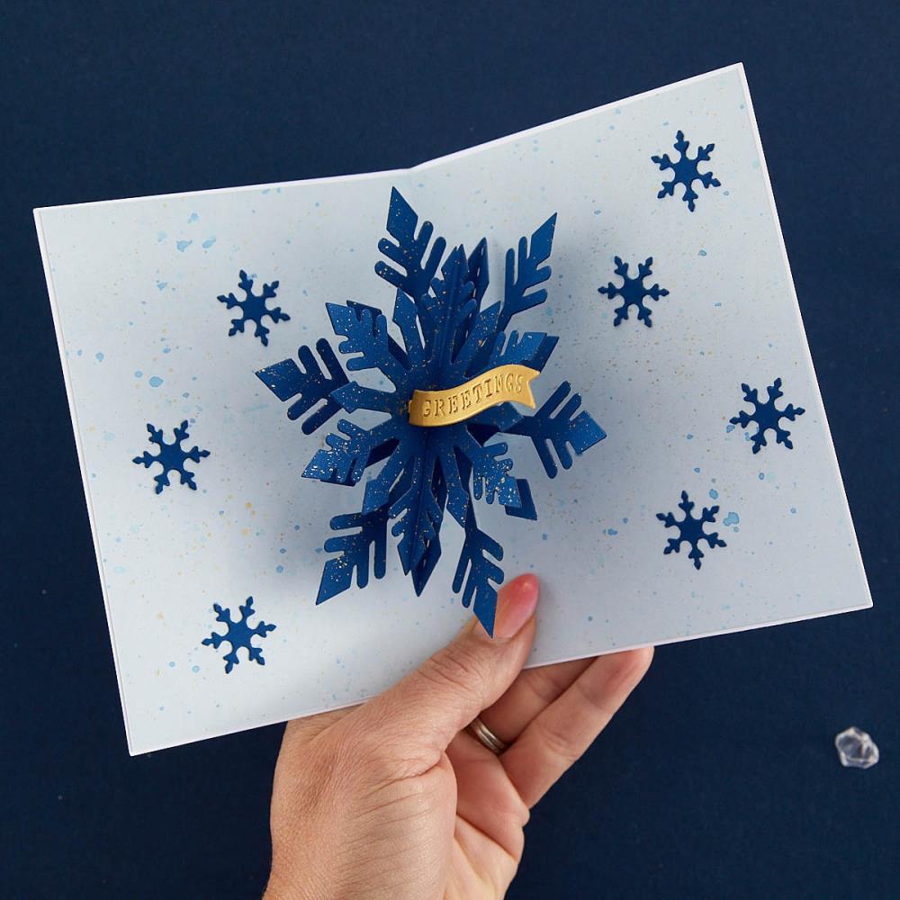 Spellbinders Etched Dies: Snowflakes - Pop-Up Snowflake, By Bibi Cameron (S6212)