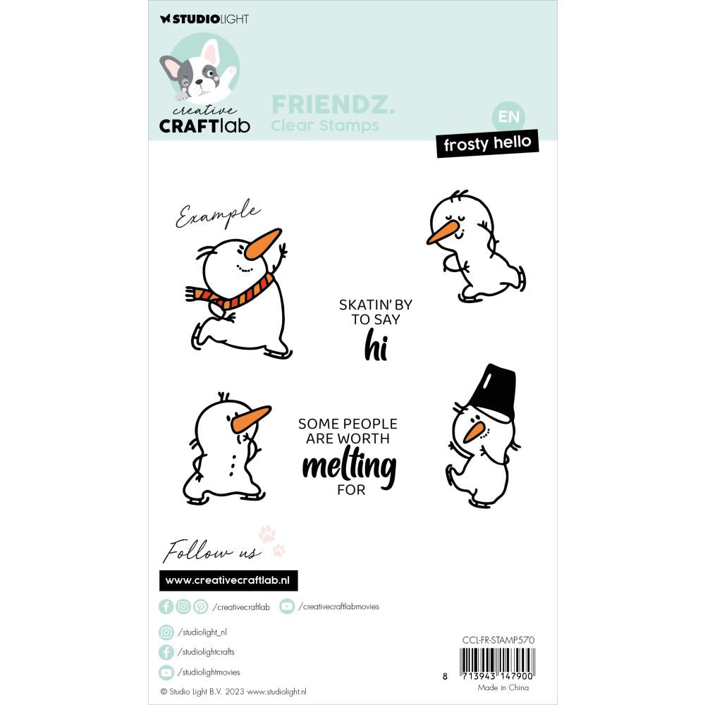 Studio Light Essentials Clear Stamp: Nr. 570, Frosty Hello (STAMP570)