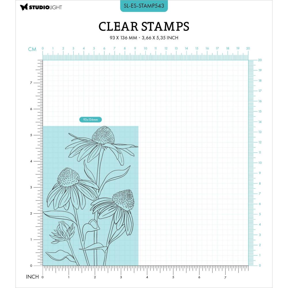 Studio Light Clear Stamp: Nr. 543, Echinacea (STAMP543)