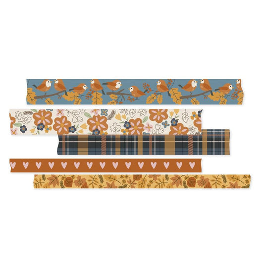 Simple Stories Acorn Lane Washi Tape, 5/Pkg (AL21028)