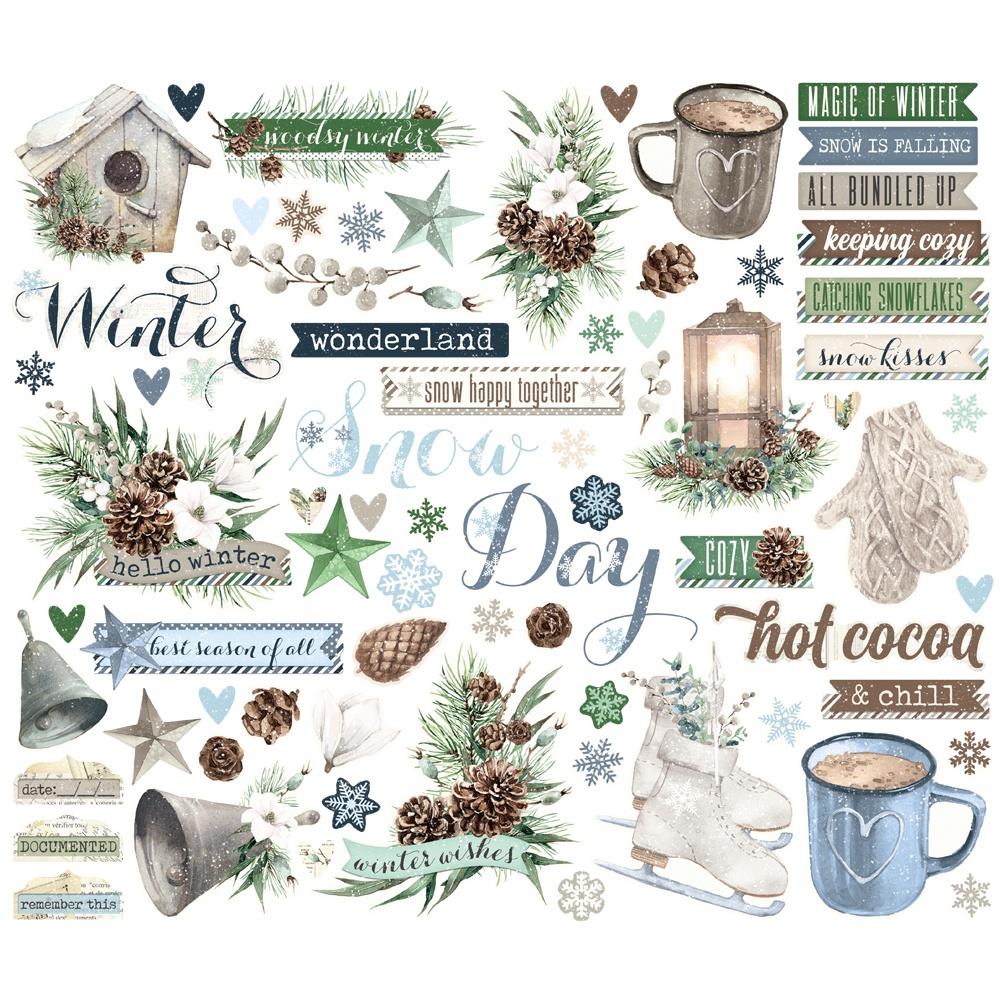 Simple Stories Simple Vintage Fresh Snow Bits & Pieces: Icons (23721)