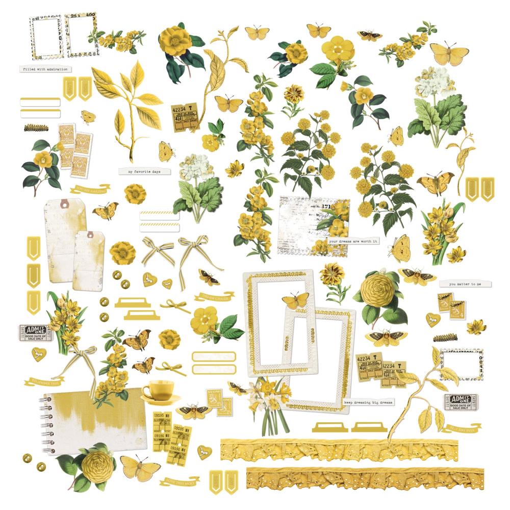 49 and Market Color Swatch: Ochre Mini Laser Cut Outs: Elements (OCS26900)