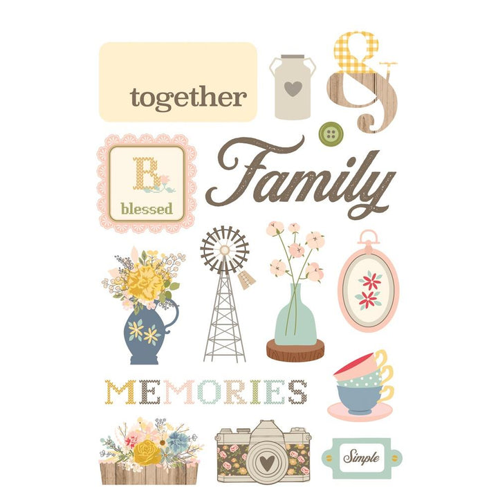 Simple Stories Front Porch Sticker Book, 8/Sheets (23825)