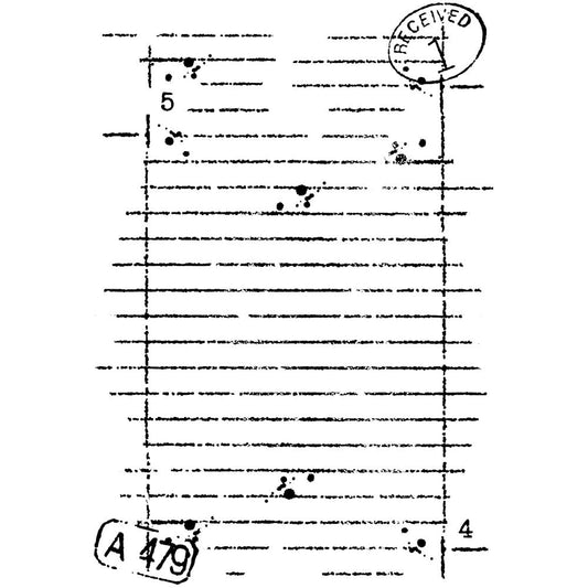 Woodware 3"X4" Clear Stamp Singles: Mini Notebook Page (FRM071)