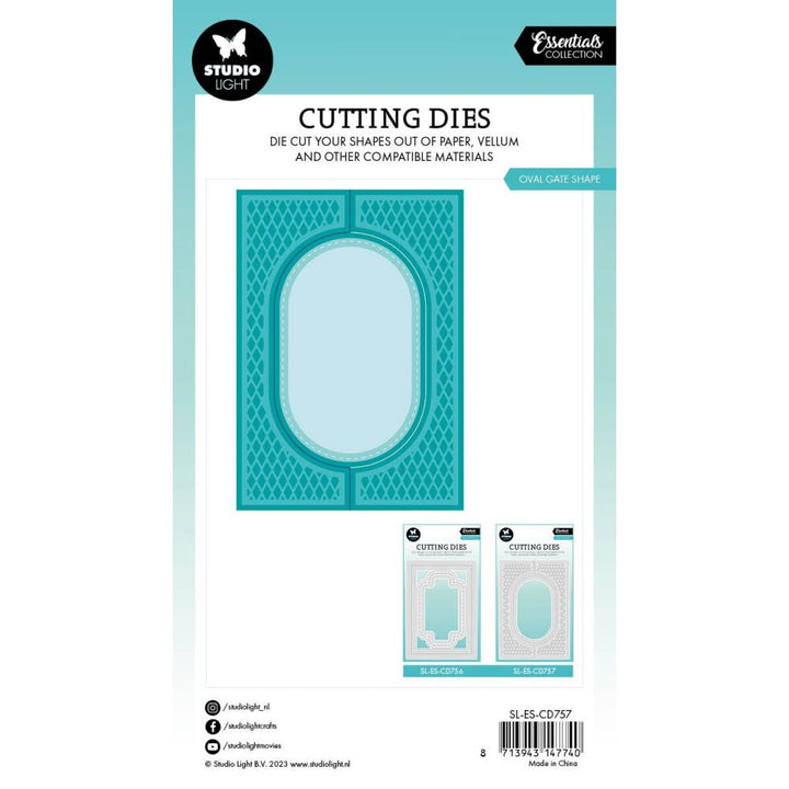 Studio Light Essentials Cutting Dies: Nr. 757, Oval Gate Shape (LESCD757)