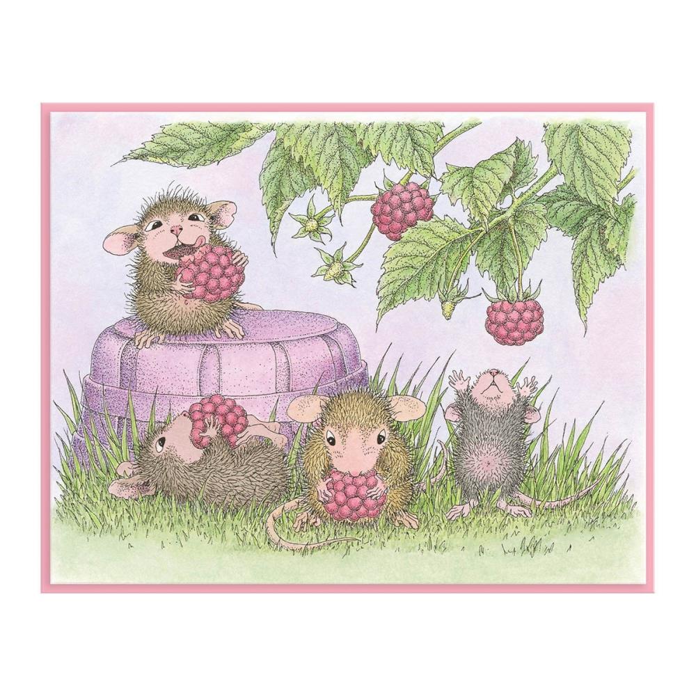 Stampendous House Mouse Cling Rubber Stamp: Berry Good (RSC006)