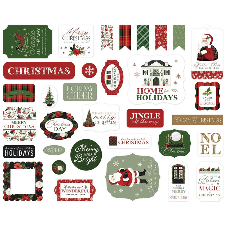Carta Bella A Wonderful Christmas Cardstock Ephemera: Icons (WC328024)