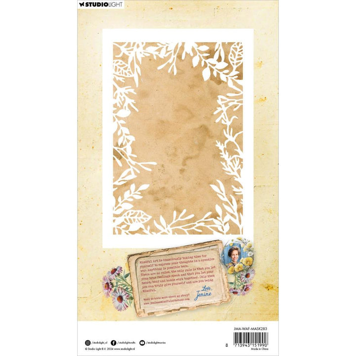 Studio Light Jenine's Mindful Art Wild & Free Stencil: Nr. 283, Sprig Border (5A0023HC1G6HJ)