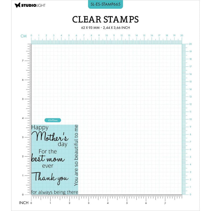 Studio Light Essentials Clear Stamps: Nr. 665, Mothers Day (5A0023L01G6ND)