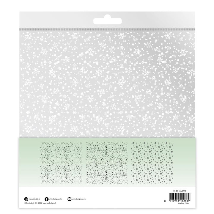 Studio Light Essentials Acetate Sheet: Nr. 08, Snowflakes, 6/Pkg (5A0023HY1G6LG)