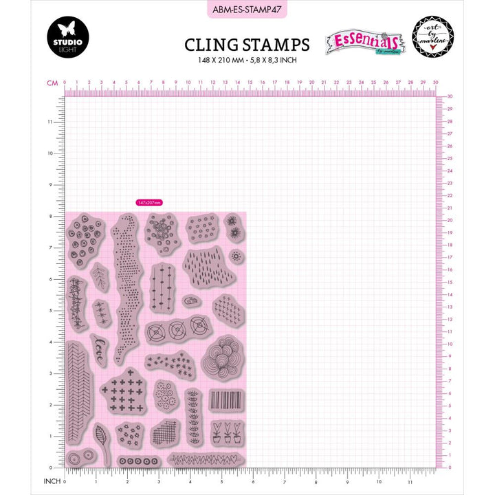 Art by Marlene Essentials Cling Stamp: Nr. 47 - Exclusive Textures (SSTAMP47)