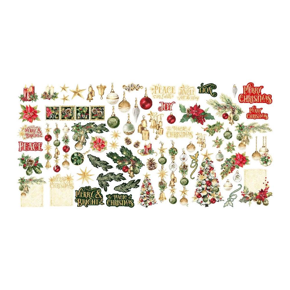 Graphic 45 Merry & Bright Ephemera Set (5A002BZN1GFJH)