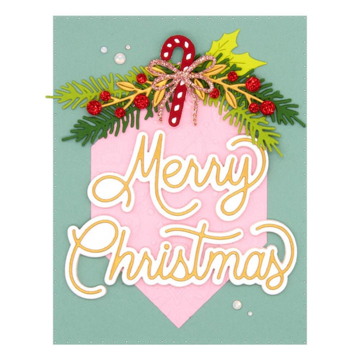 Spellbinders Classic Christmas Etched Dies: Classic Merry Christmas (S41298)