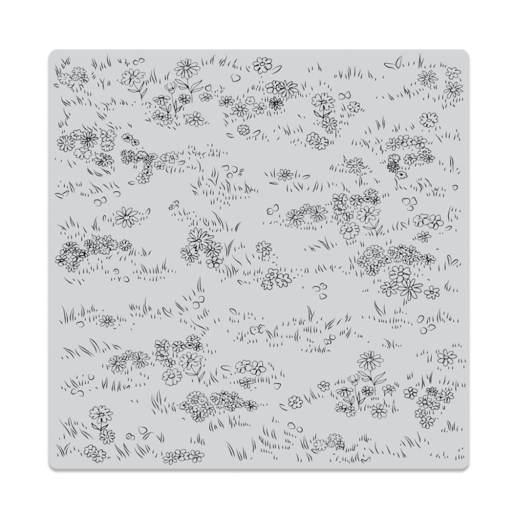 Hero Arts Bold Prints 6"X6" Background Cling Stamp: Meadow Floor (HACG918)