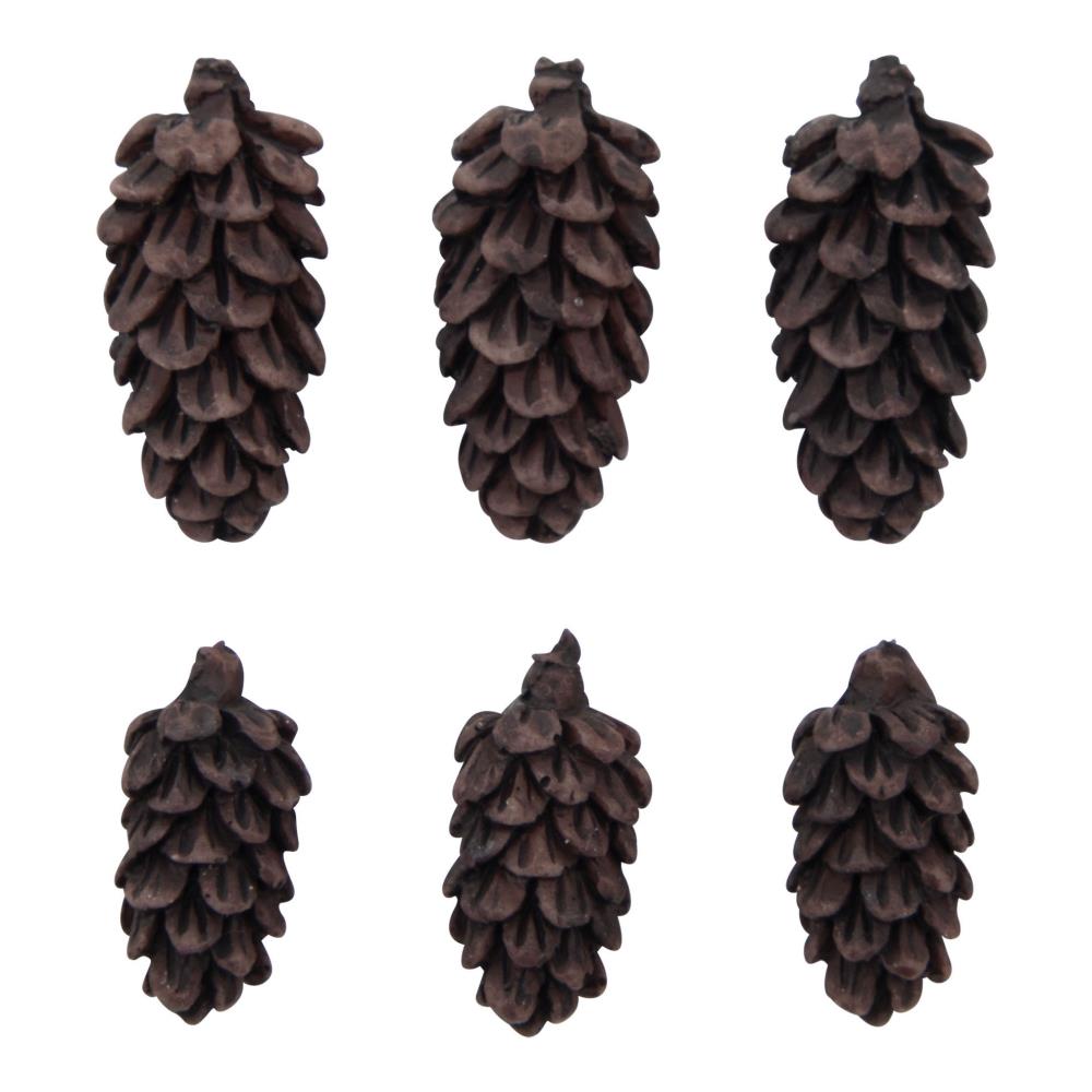 Tim Holtz Idea-Ology Pinecones, 6/Pkg (TH94356)