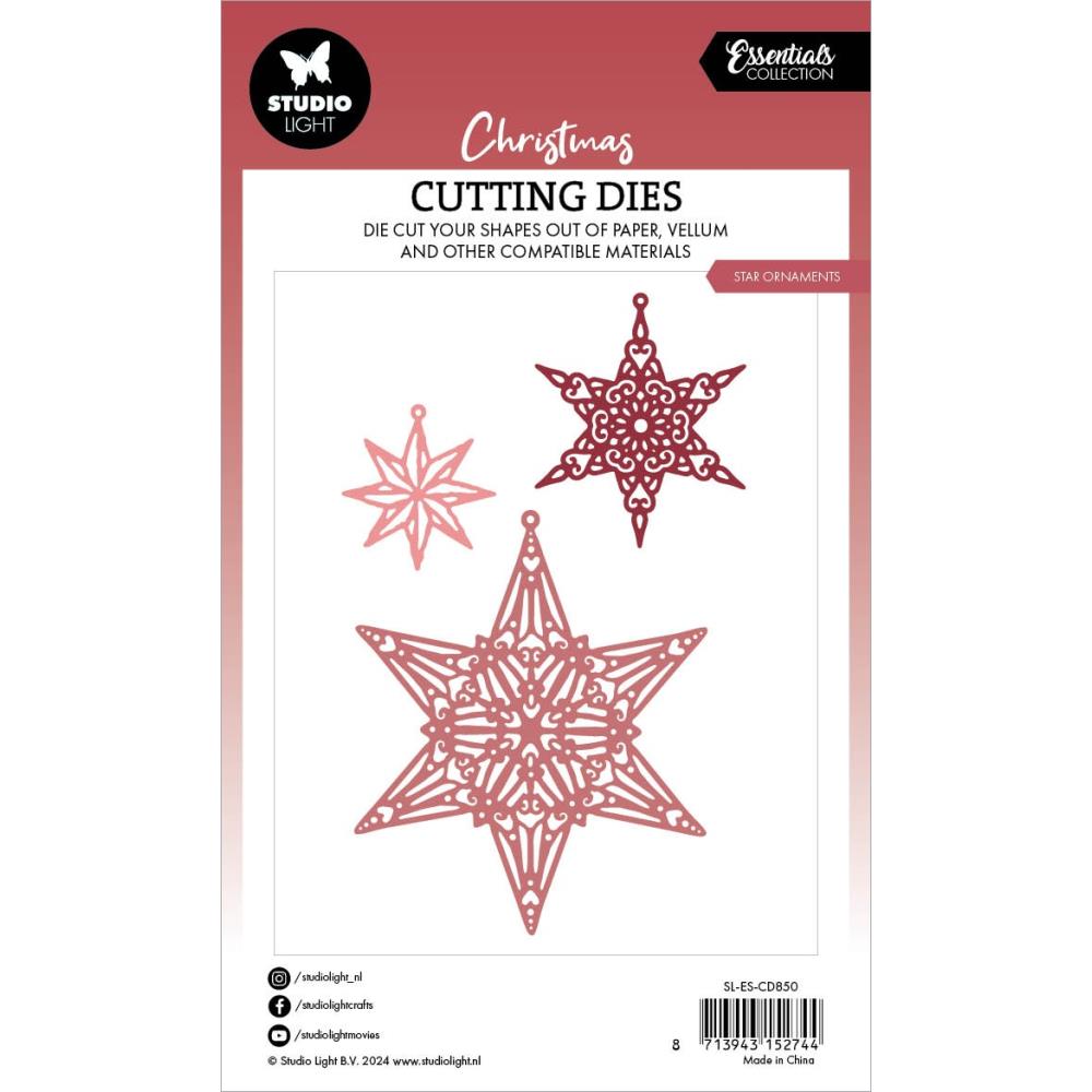 Studio Light Essentials Cutting Die: Nr. 850, Star Ornaments (5A0023L11G6PV)