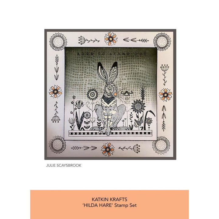 Creative Expressions 6"X8" Clear Stamp Set: Hilda, By Katkin Krafts (KK0010)