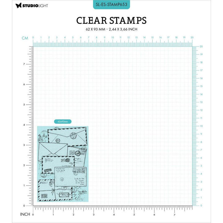 Studio Light Vintage Diaries Clear Stamps: Nr. 653, Letters (5A0023HT1G6LD)