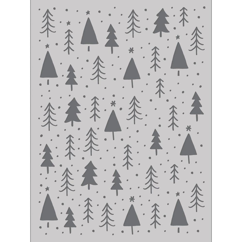 Simple Stories Boho Christmas 6"X8" Stencil: Pine Trees (BC20629)