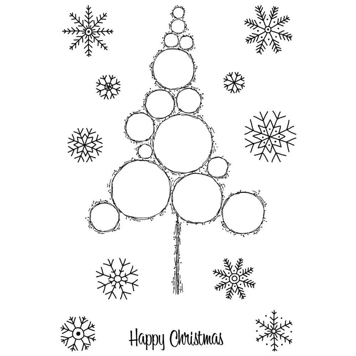 Woodware 4"X6" Clear Stamp Singles: Bubble Tree Stack (JGS851)