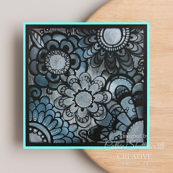 Creative Expressions 6"X6" Stencil: Flower, Designs By Dora (5A00283P1GB5T)