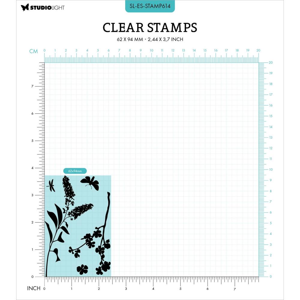 Studio Light Essentials Clear Stamps: Nr. 614, Florals (STAMP614)