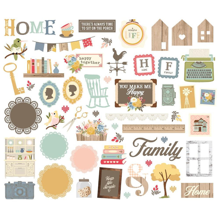 Simple Stories Front Porch Bits & Pieces: Icons (23818)