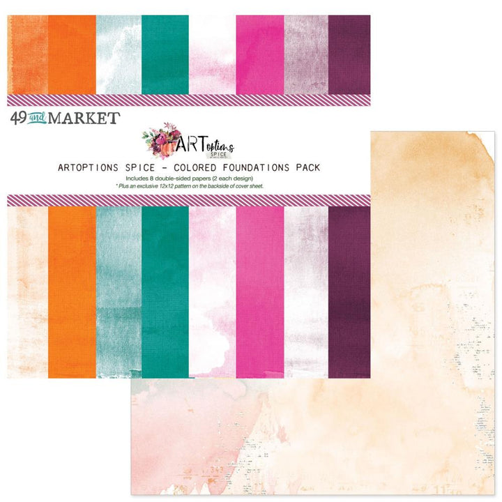 49 and Market ARToptions Spice 12"X12" Collection Pack: Colored Foundations (AOS25149)