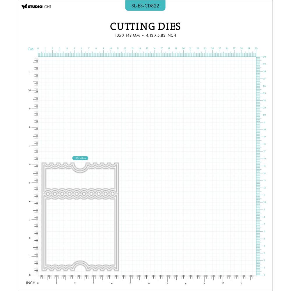 Studio Light Essentials Cutting Die: Nr. 822, Ticket Card Shape (5A0023L21G6MR)