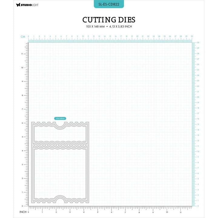 Studio Light Essentials Cutting Die: Nr. 822, Ticket Card Shape (5A0023L21G6MR)