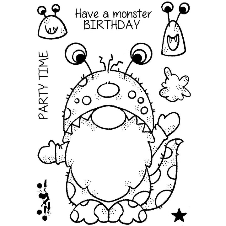 Woodware 4"X6" Clear Stamp Singles: Monster Gnome (FRS1029)
