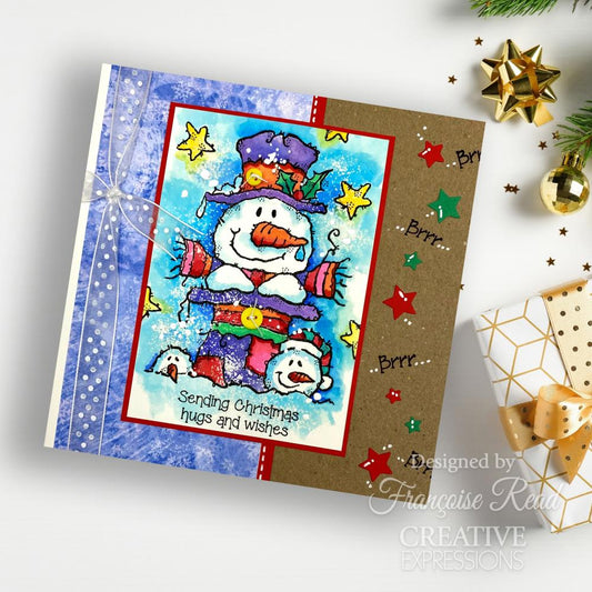 Woodware 8"X2.6" Clear Stamp Singles: Magical Christmas Greetings (5A00283G1GB5C)