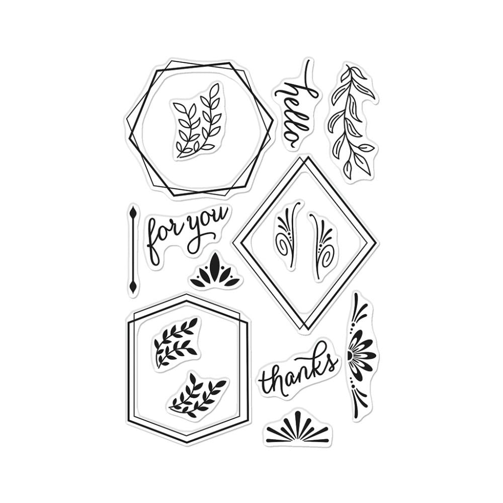 Hero Arts 4"X6" Clear Stamps: Geometric Frames (HACM736)