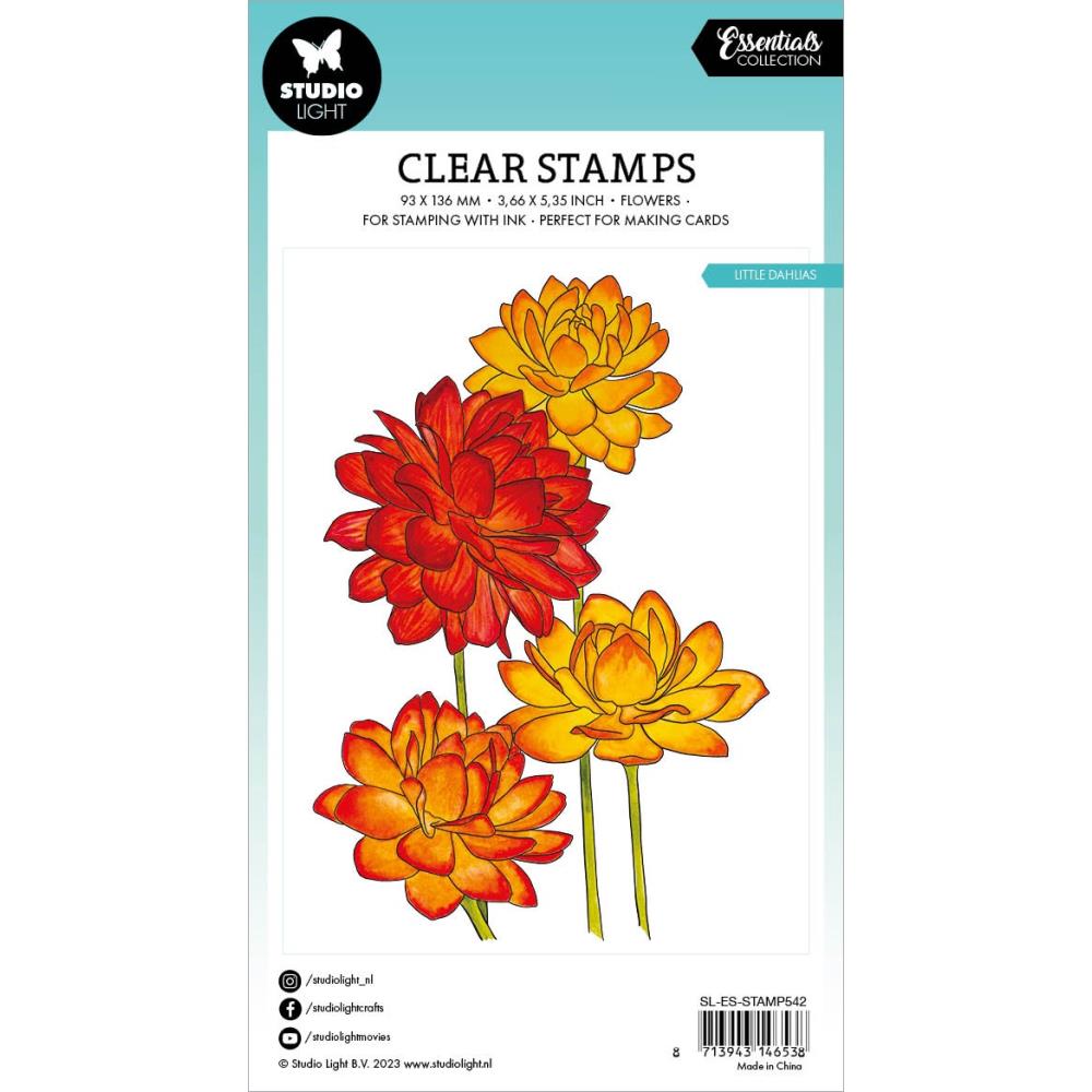 Studio Light Clear Stamp: Nr. 542, Little Dahlias (STAMP542)