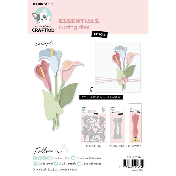 Studio Light Essentials Cutting Die: Nr. 894, Calla's (5A002BFP1GF21)