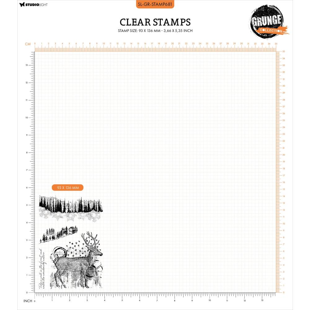 Studio Light Grunge Clear Stamp: Nr. 681, Forest Wonders (5A0023L91G6HM)