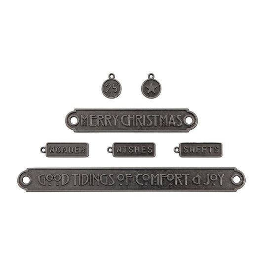 Tim Holtz Idea-ology Christmas: Word Plaques + Tags (5A0026S01G974)